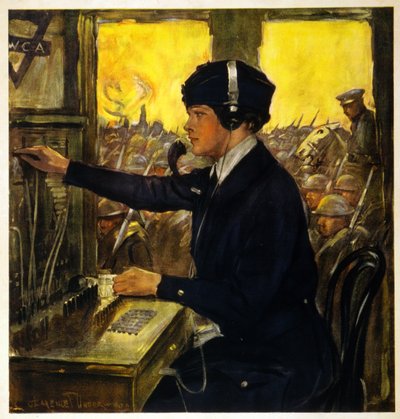 YWCA Telefoniste door Clarence F. Underwood